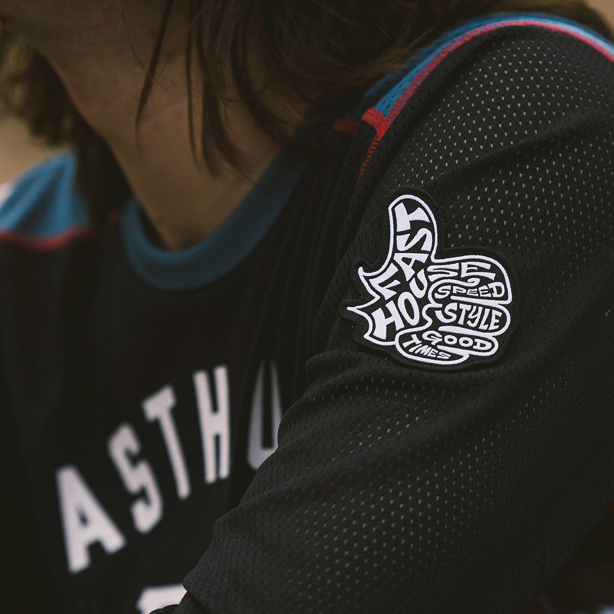 Grindhouse Air-Cooled Club Jersey - Black/Teal