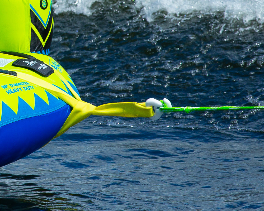 Close-up of the OBrien Sombrero Towable Tube, perfect for water fun.