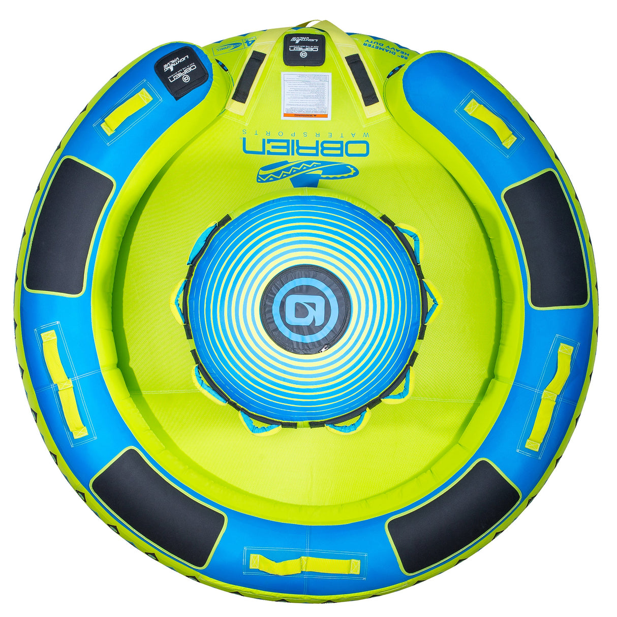 OBrien Sombrero Towable Tube: blue-green, water fun for four riders.