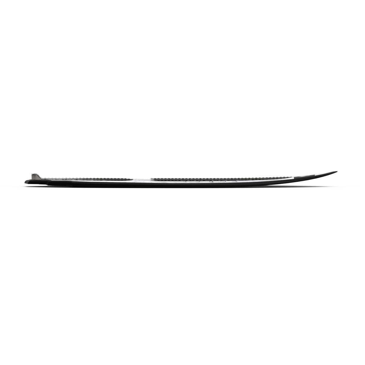 Side view of the Blade wakesurf board on a white background.