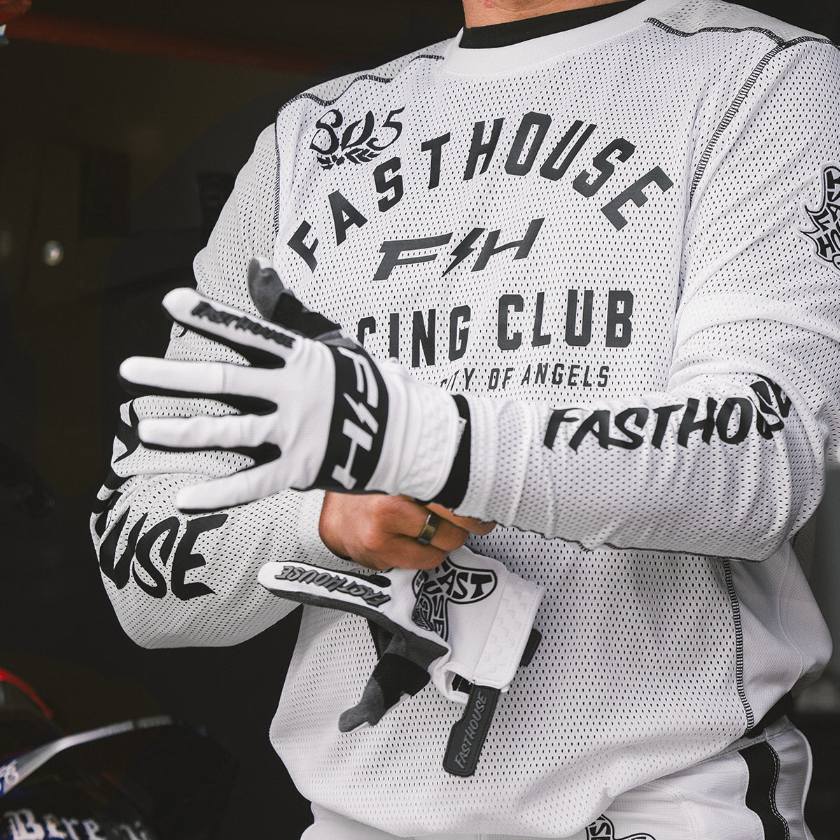 Grindhouse Air-Cooled Club Jersey - White/Cloud