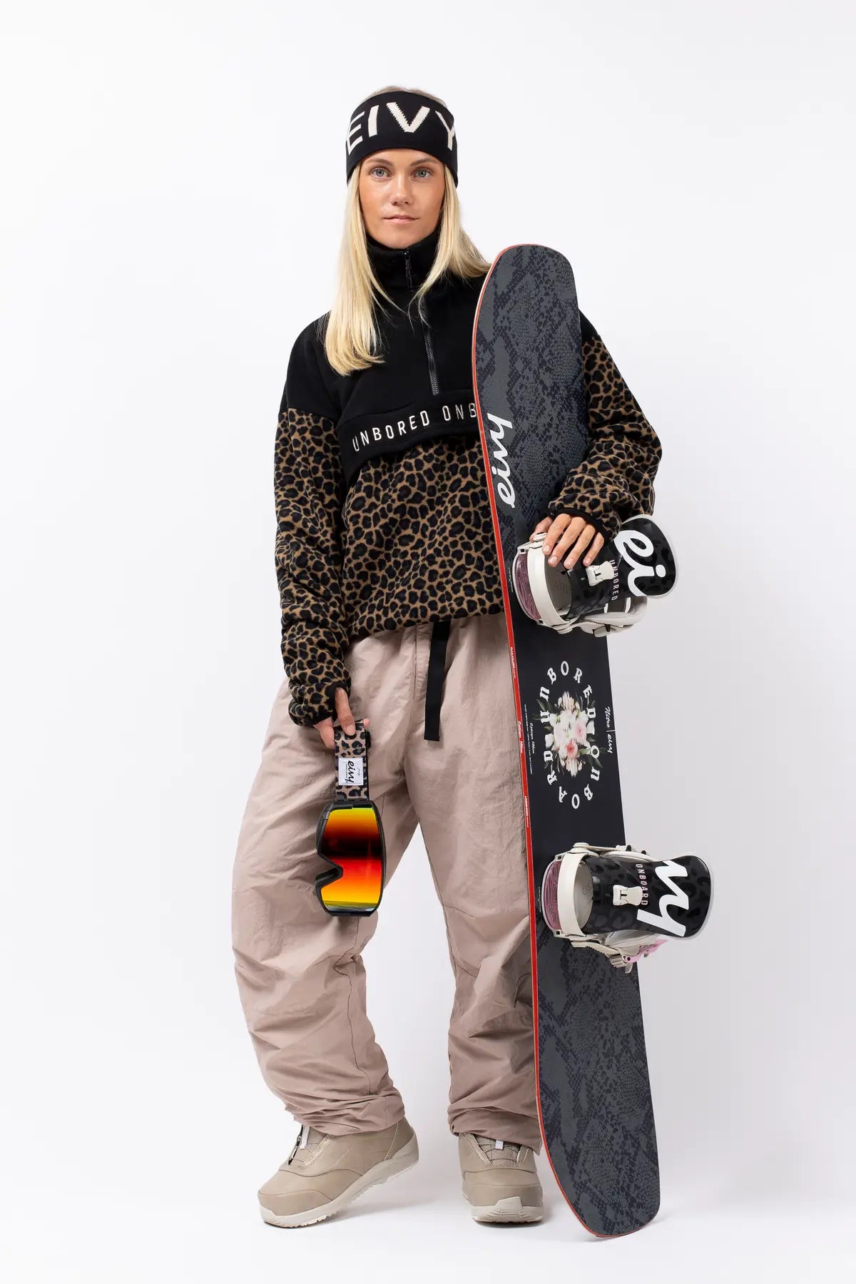 Ball Fleece Black Leopard