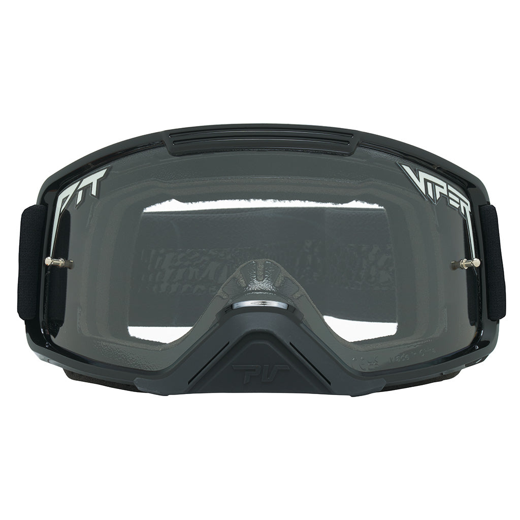 Clear / Small | full_frontal.JPG | The Exec Brapstrap Moto Goggle from Pit Viper