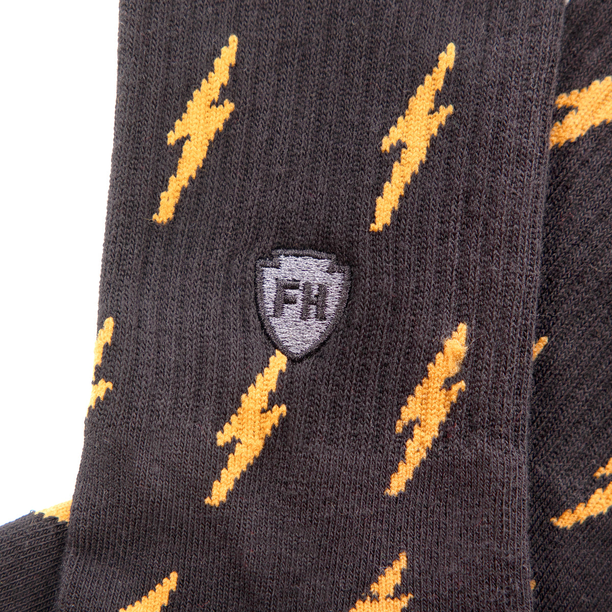 Circuit Crew Sock - Black/Vintage Gold