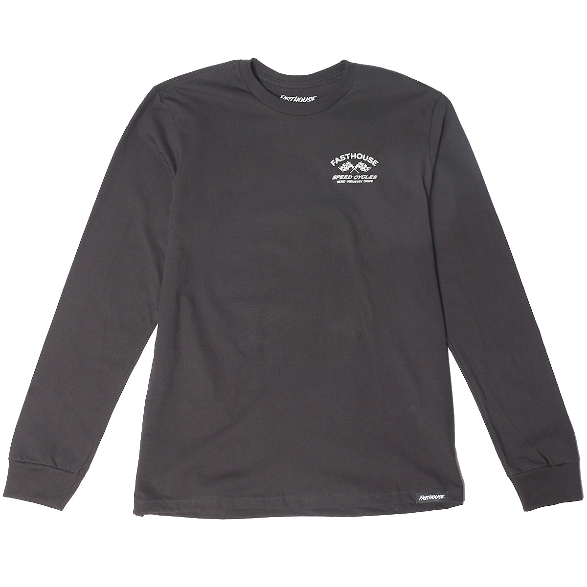 Crown Long Sleeve Tee - Black