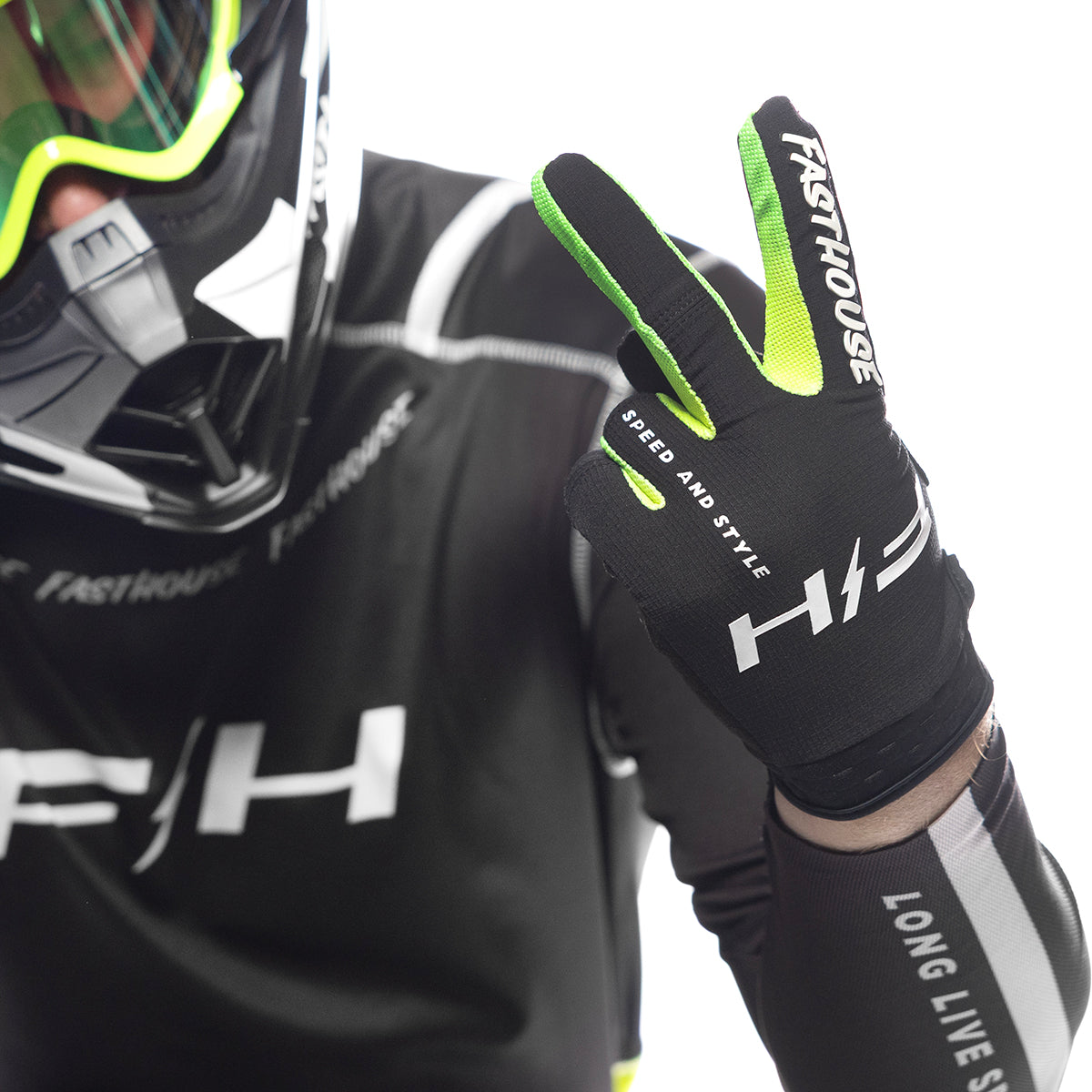 Elrod Nitro Glove - Black Neon