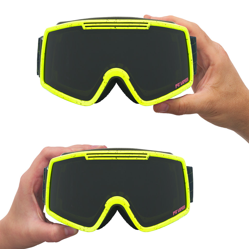 Smoke / Small | large_&_small.JPG | The Surge Matrix French Fry Ski & Snowboard Goggle from Pit Viper