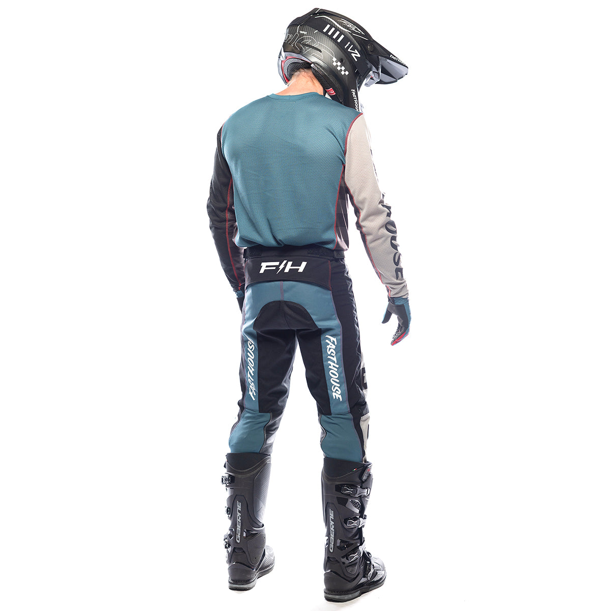 Grindhouse Air-Cooled Club Jersey - Black/Teal