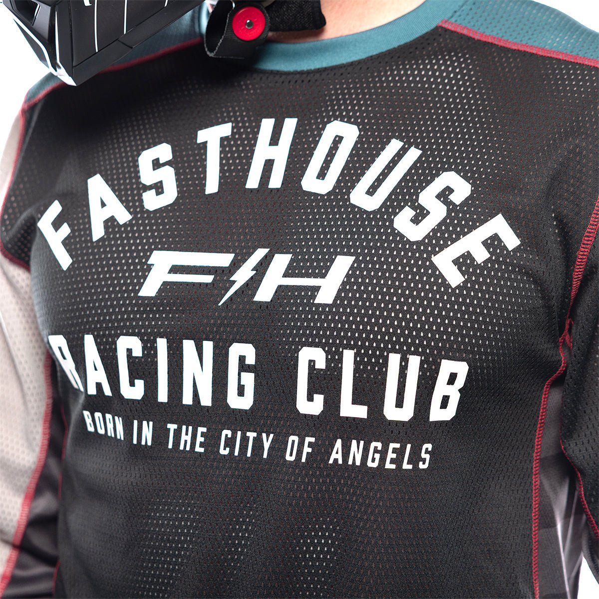 Grindhouse Air-Cooled Club Jersey - Black/Teal