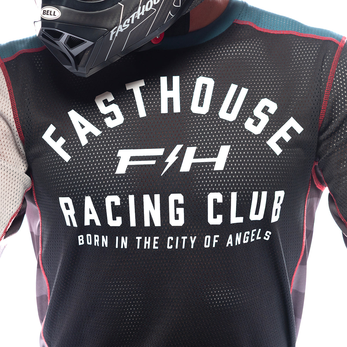 Grindhouse Air-Cooled Club Jersey - Black/Teal