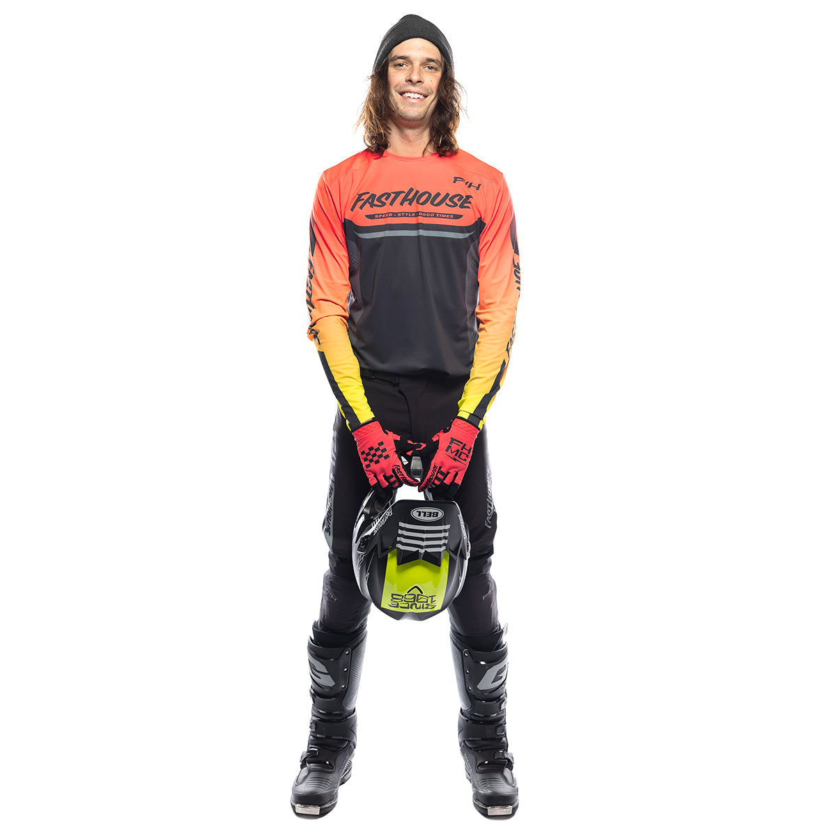 Helix Circuit Jersey - Hyper Coral/Black