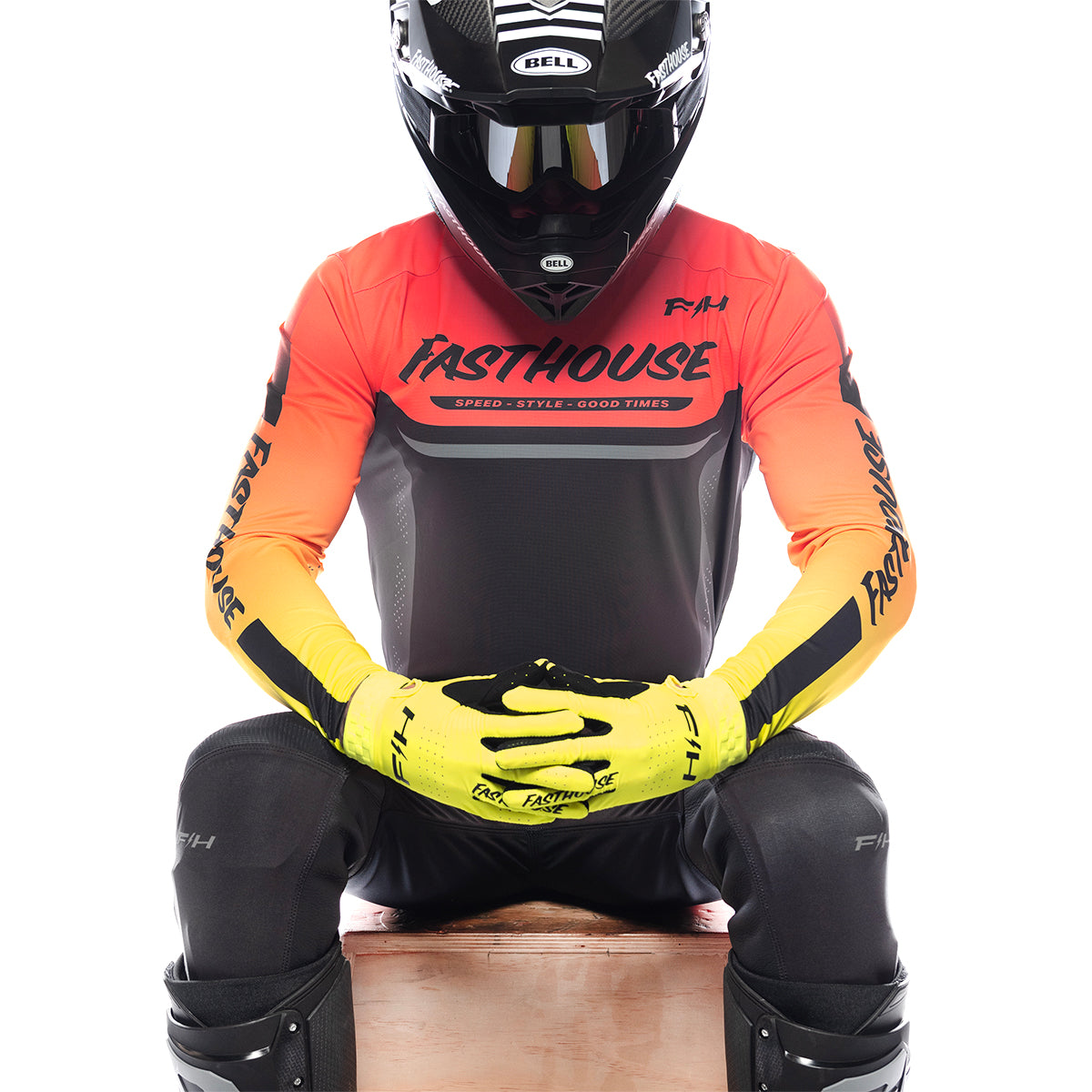 Helix Circuit Jersey - Hyper Coral/Black