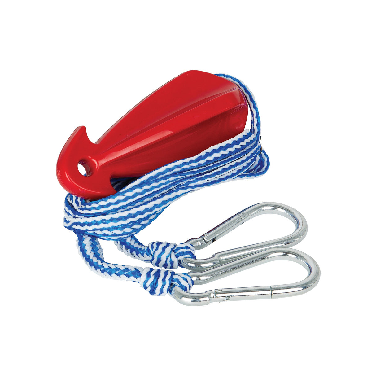 O'Brien Ski Tow Harness Pontoon Bridle with a red attachment piece and white and blue rope.