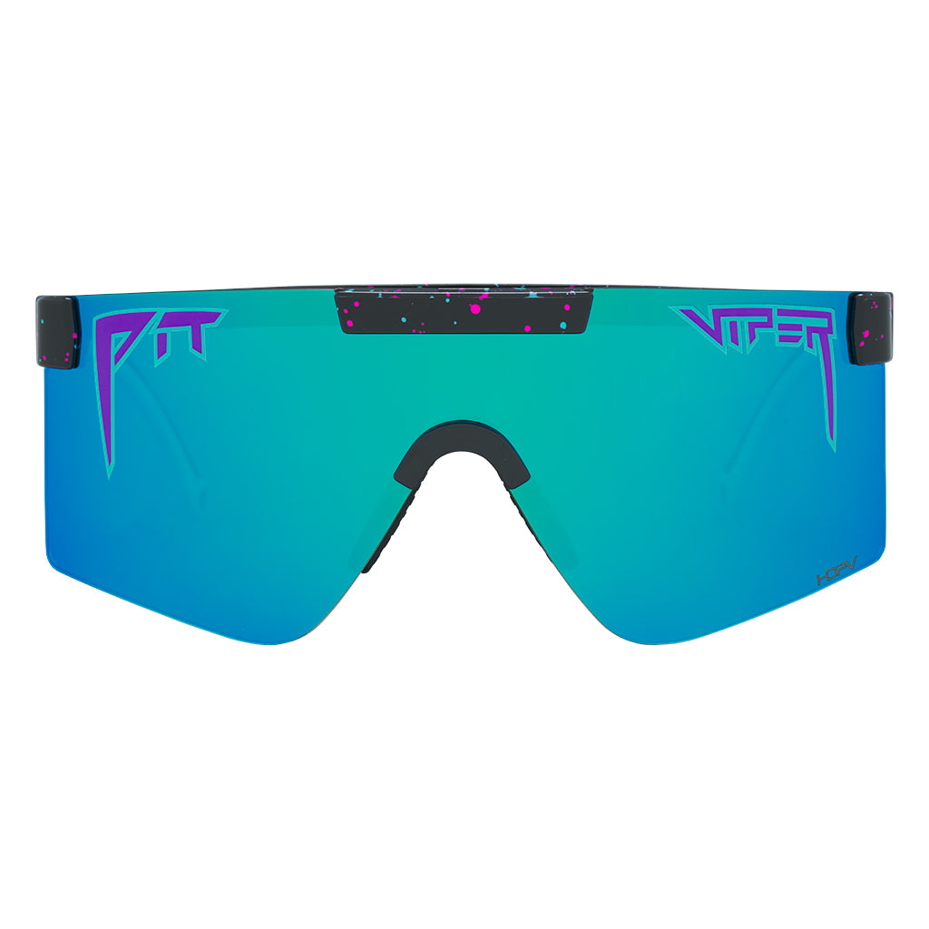 Regular / HDPV Polarized Blue | beep.JPG | The Midnight Original Regular HDPV Polarized Blue, shield style sunglasses from Pit Viper, polarized sunglasses from Pit Viper