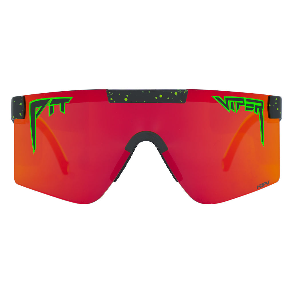 Regular / HDPV Polarized Orange | pleeeease.JPG | The Monster Bull Original Regular, shield style sunglasses from Pit Viper, polarized sunglasses from Pit Viper