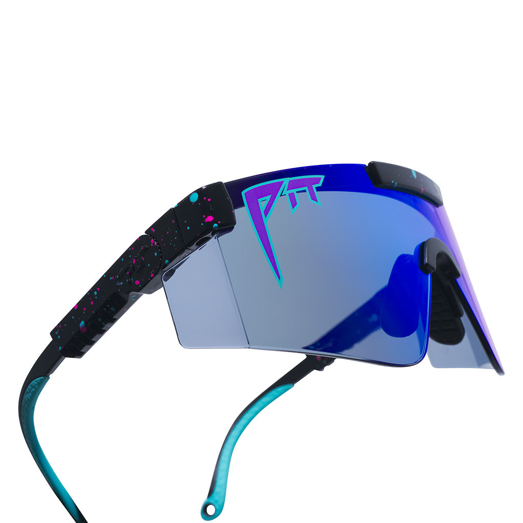 Wide / Z87+ Blue | blahblahblah.JPG | The Midnight Original Wide Z87+, shield style sunglasses from Pit Viper, safety rated sunglasses from Pit Viper