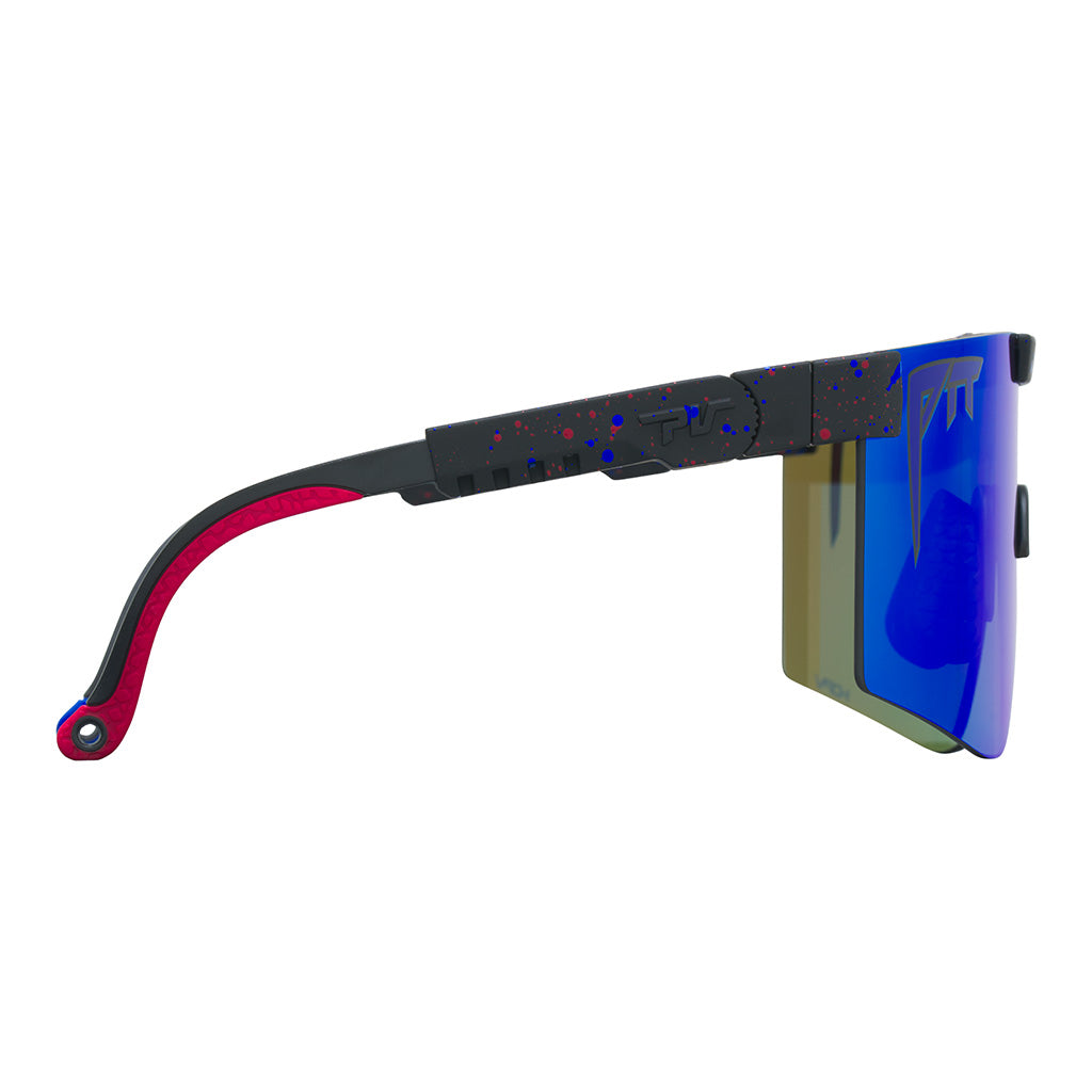 Wide / HDPV Polarized Blue | butter_noodle.JPG | The Peacekeeper Original Wide, shield style sunglasses from Pit Viper, polarized sunglasses from Pit Viper