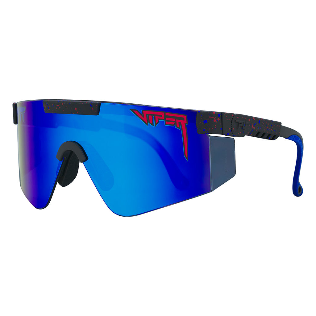 Wide / Z87+ Blue | he_said.JPG | The Peacekeeper Original Wide, shield style sunglasses from Pit Viper, safety rated sunglasses from Pit Viper