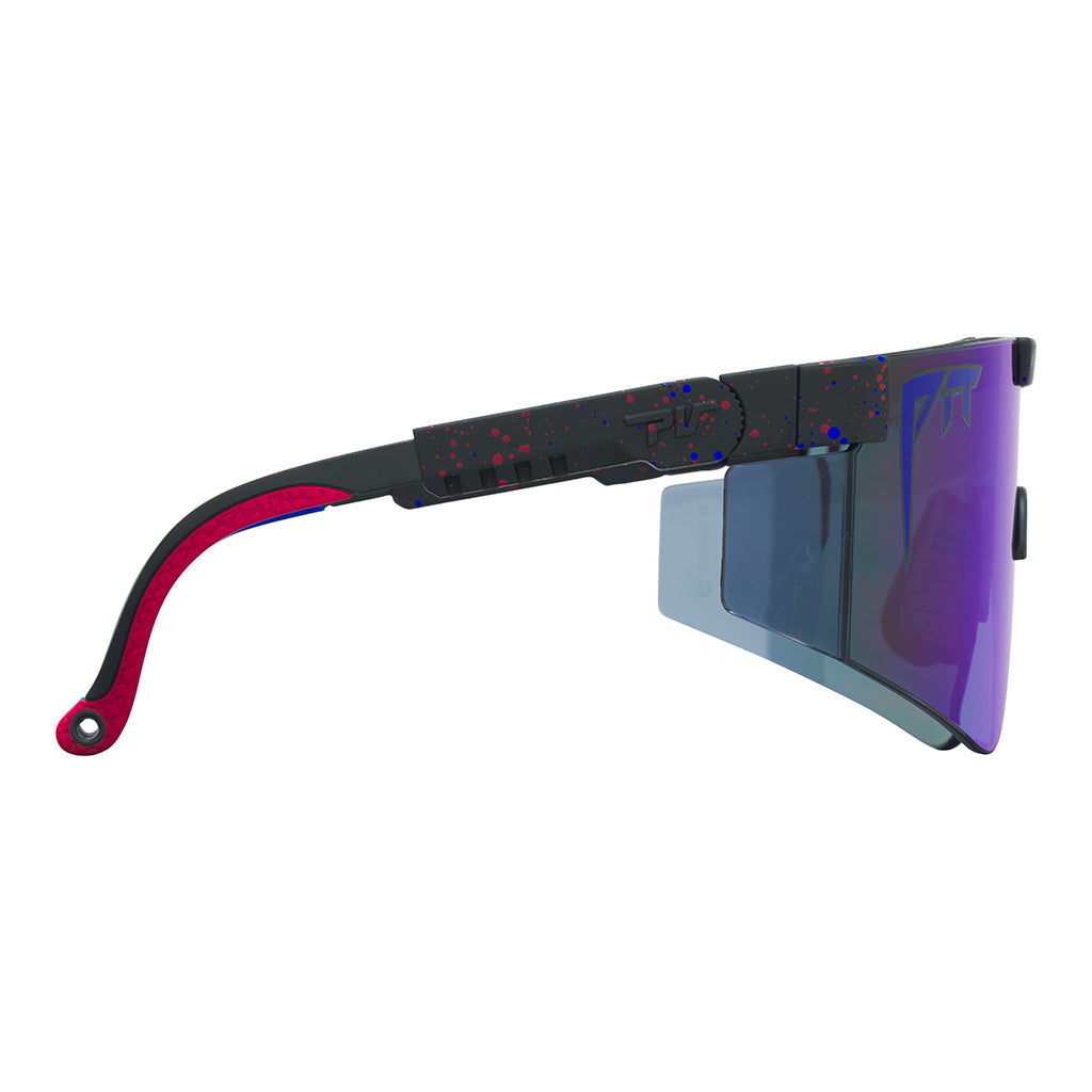 Wide / Z87+ Blue | organize_image_files.JPG | The Peacekeeper Original Wide, shield style sunglasses from Pit Viper, safety rated sunglasses from Pit Viper