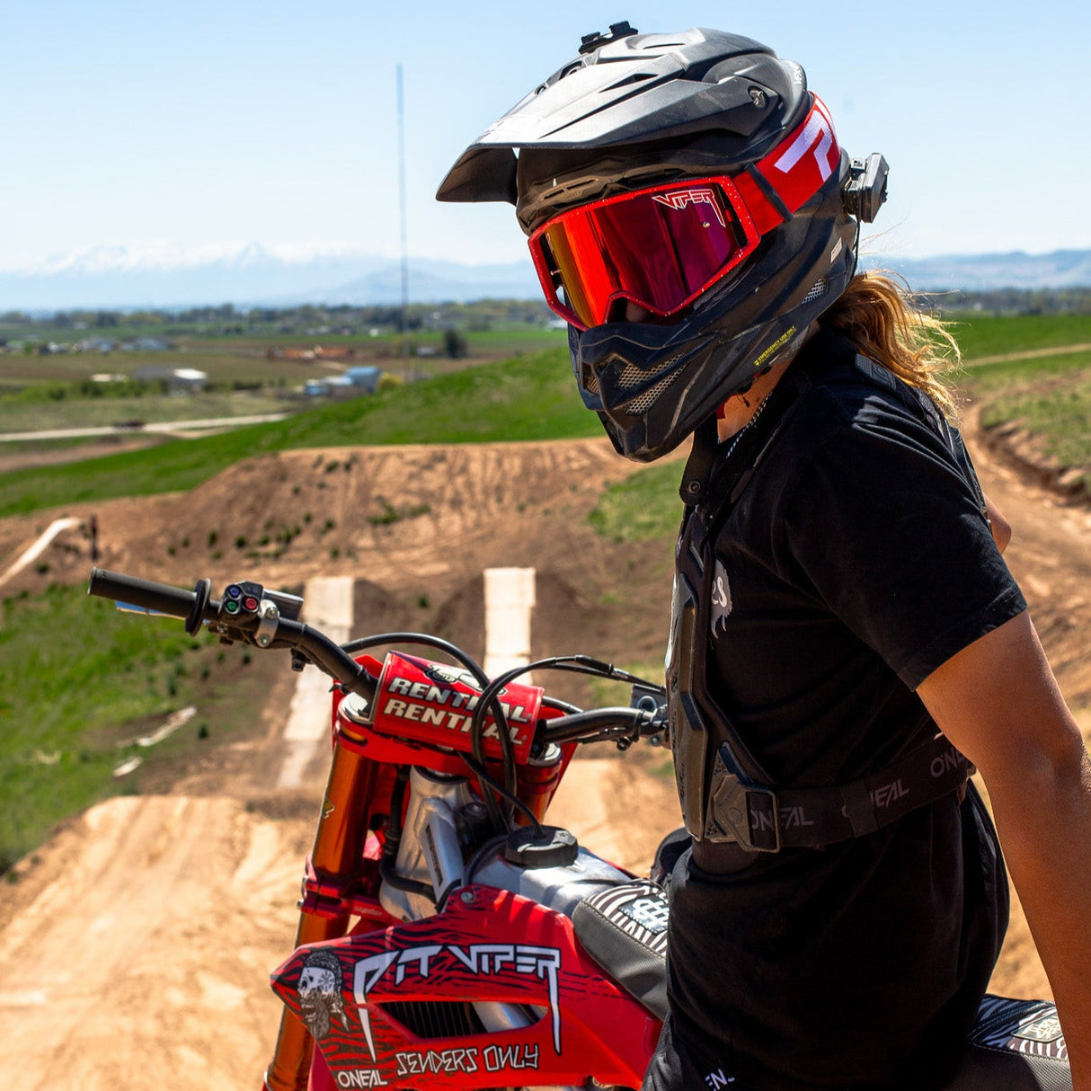 | on_a_person.JPG | The Hotshot World Champion Moto Goggle from Pit Viper