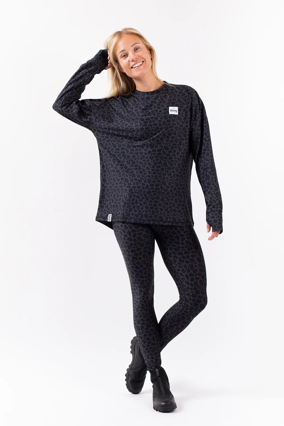 Eivy Venture Top Black Leopard