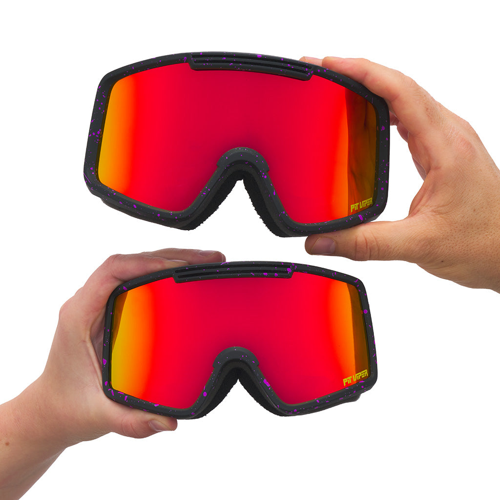 Large / Red | image.JPG | The CombustionFrench Fry Goggles from Pit Viper Sunglasses