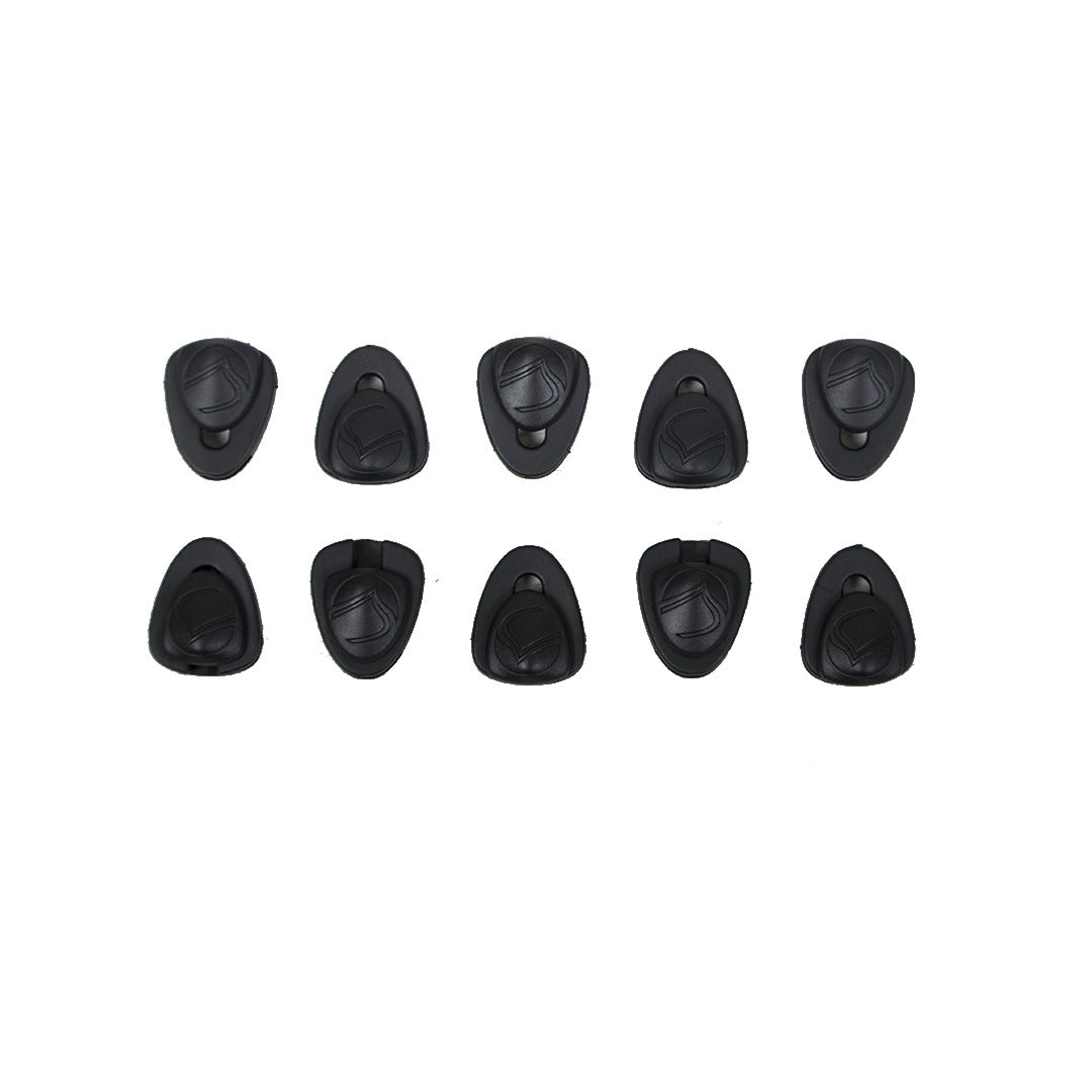 Bulk Lace Kit (20 Pack) with ten black picks on white, featuring a lace design.