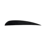 LBC Fin 10-24: Black crescent sculpture on white background.