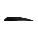 LBC Fin 10-24: Black crescent sculpture on white background.