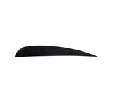 LBC Fin 10-24: Black crescent sculpture on white background.