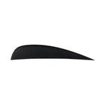 Sleek black silhouette of LBC Fin 10-24, curved and traction-gripping on white surface.