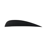 Sleek black silhouette of LBC Fin 10-24, curved and traction-gripping on white surface.
