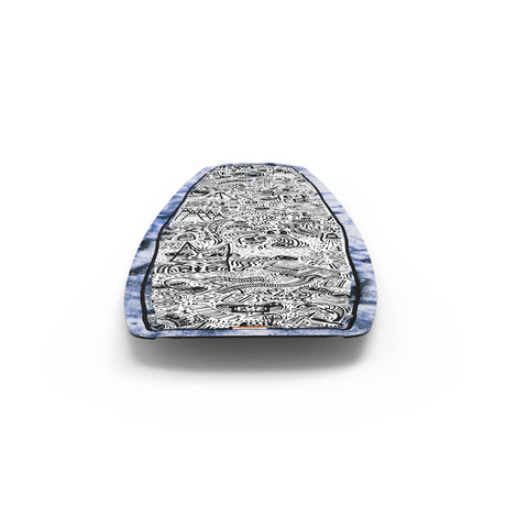 Liquid Force wakeboard with black and white abstract design on deck.