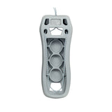 Rear view of liquid force boat defender in Light Grey, includes rope to secure product and made of EVA injected foam.