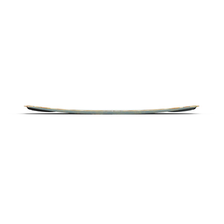 Side view of the Liquid Force M.E. FS wakeboard deck on a white background.