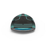 Nebula Foil board in black and turquoise from above on a white background.