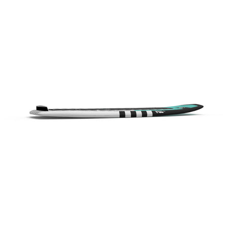 Slim black, white, and teal POD Foil board with stripes on a white background.