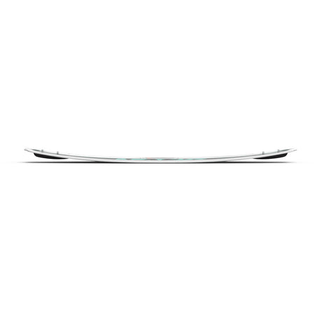 A side view of the Liquid Force Remedy wakeboard showcases its curved shape and twin tips against a pristine white background.