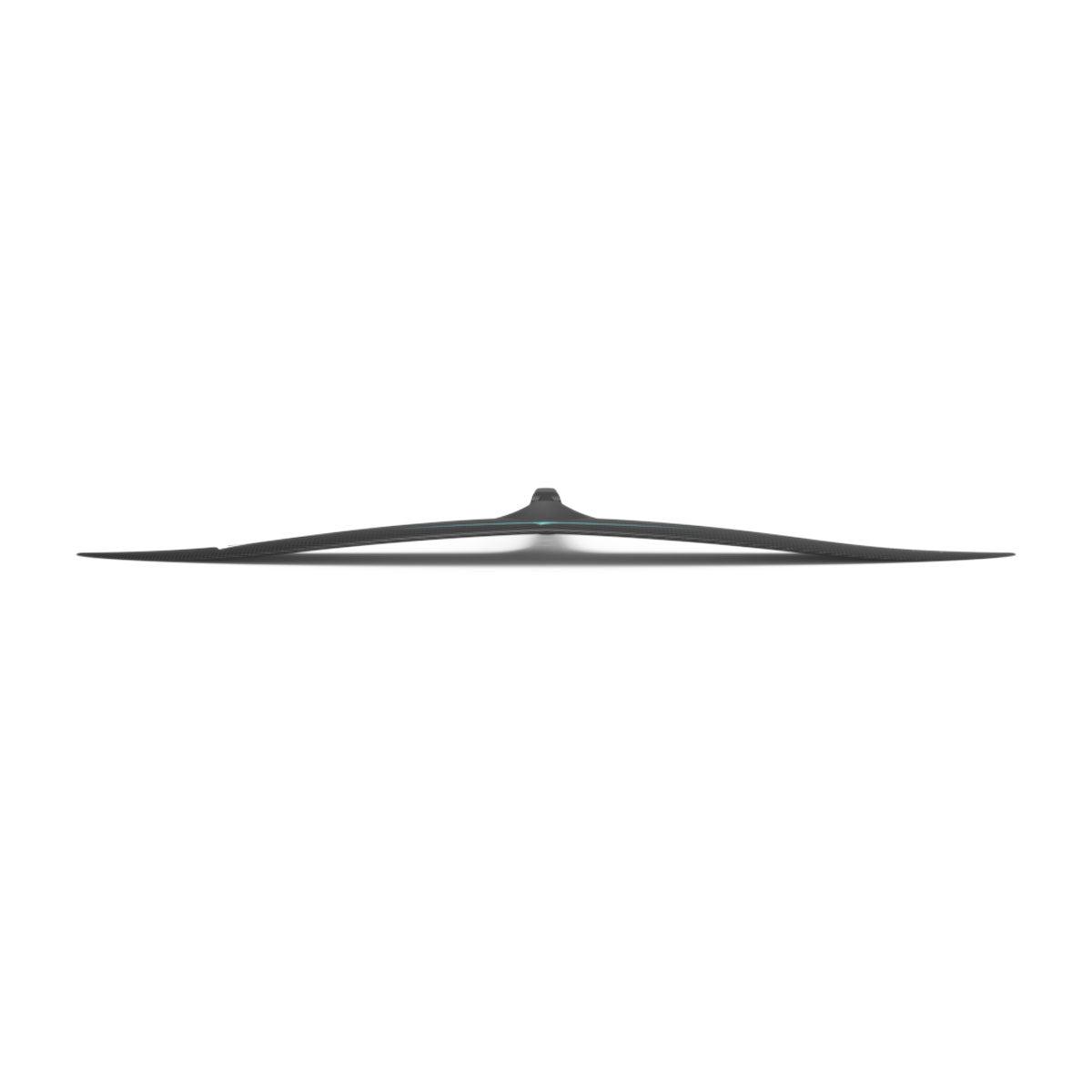 Front view of black Carbon Stratus 950 Front Wing against a white background.