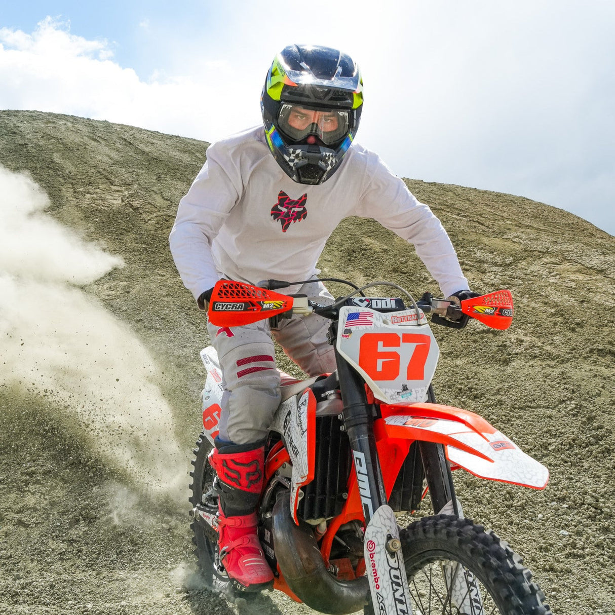 Clear / Large | on_a_person.JPG | The Exec Brapstrap Moto Goggle from Pit Viper