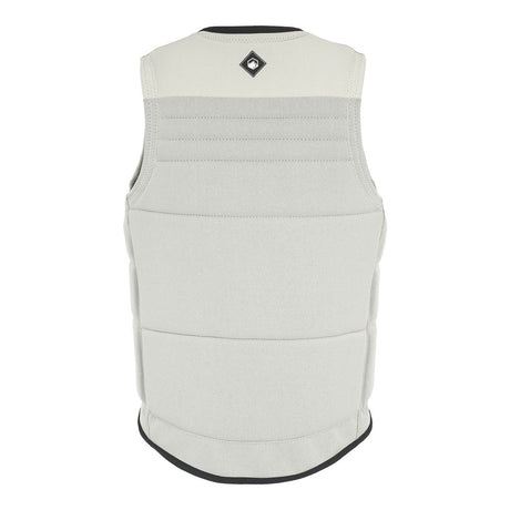 Back view of the cream Fuse Comp Vest with LF logo detail at the top center.