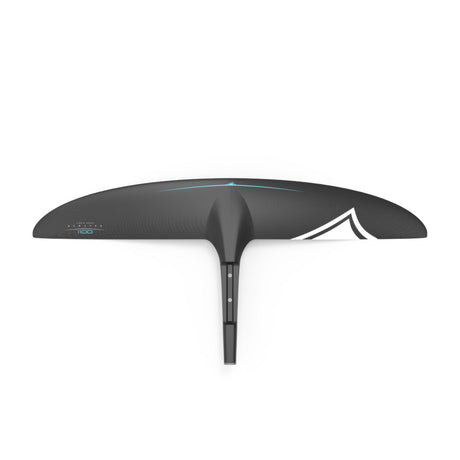 Top view of Carbon Stratus 1100 FuseLock Front Wing showing curved shape and carbon texture.