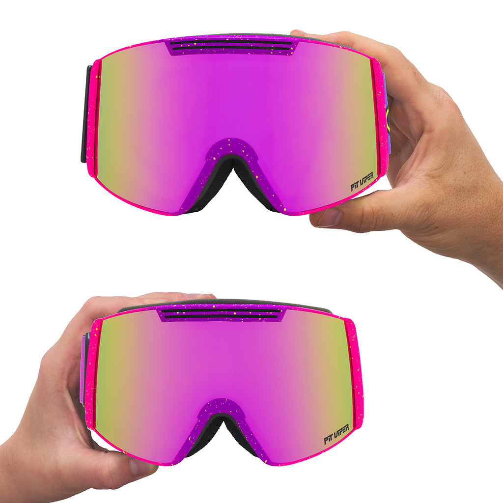 Pink / Large | large_&_small.JPG | The 93 Combustion Backslap Ski & Snowboard Goggle from Pit Viper