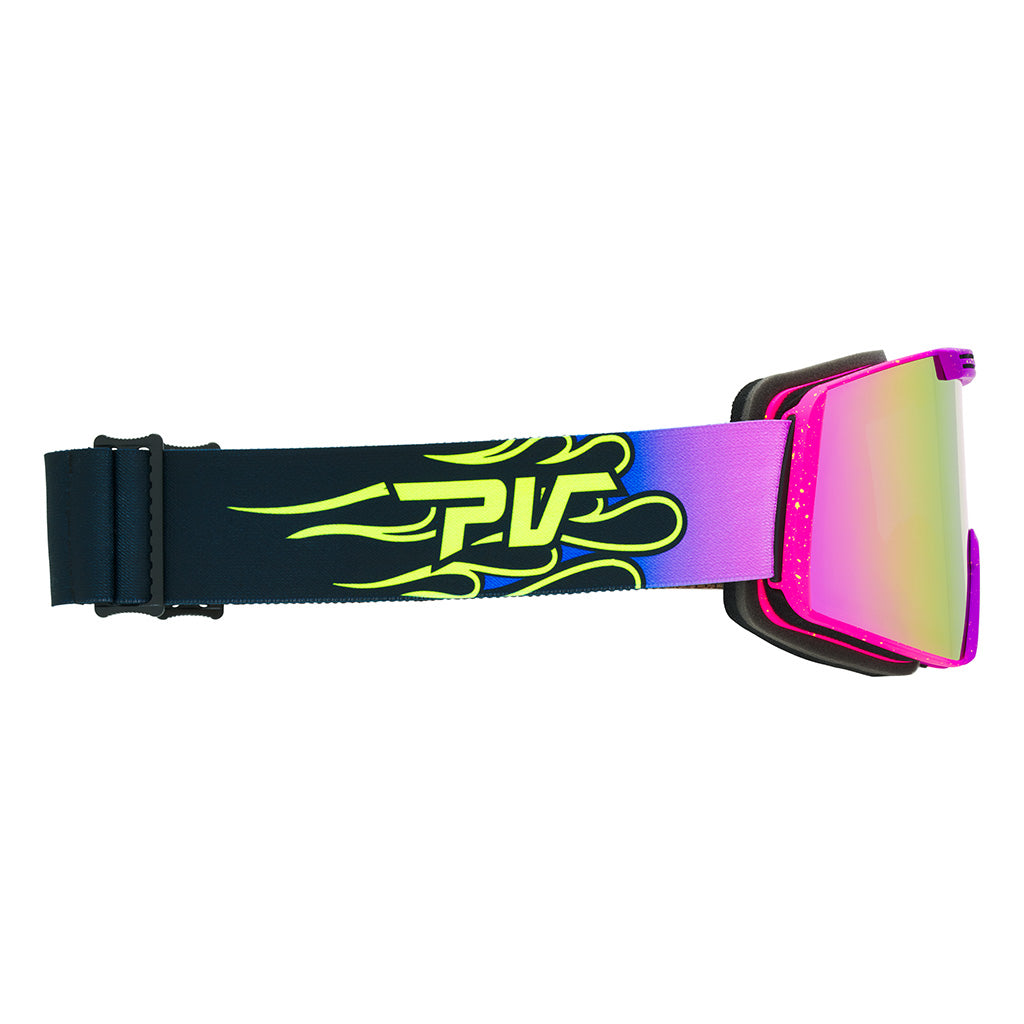 Pink / Small | even_more_side_view.JPG | The 93 Combustion Backslap Ski & Snowboard Goggle from Pit Viper