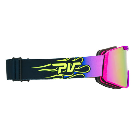 Pink / Small | even_more_side_view.JPG | The 93 Combustion Backslap Ski & Snowboard Goggle from Pit Viper
