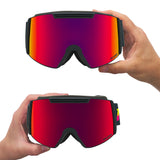Red / Large | large_&_small.JPG | The Power Surge Backslap Ski & Snowboard Goggle from Pit Viper