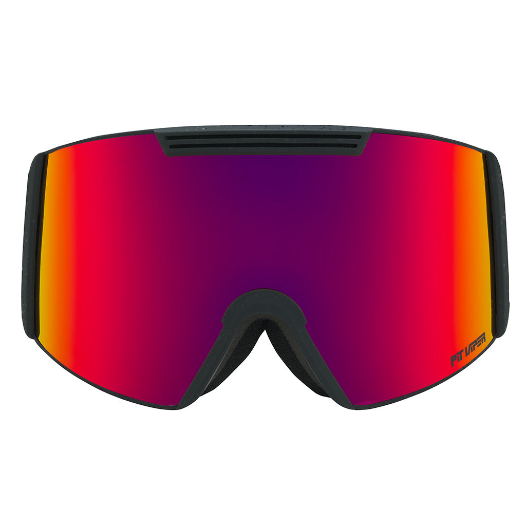 Red / Small | full_frontal.JPG | The Power Surge Backslap Ski & Snowboard Goggle from Pit Viper