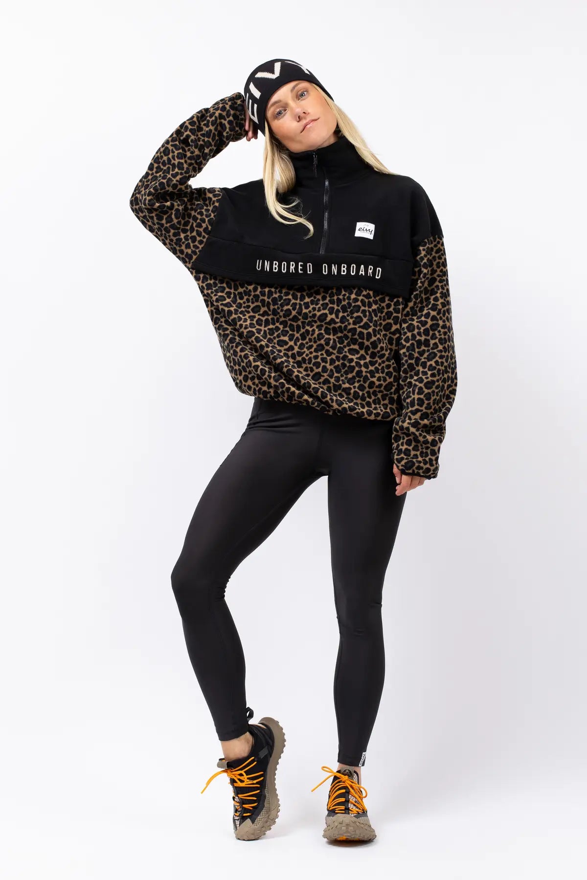 Ball Fleece Black Leopard
