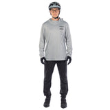 Baux Hooded UPF LS Tee - Silver Heather