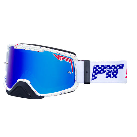 Blue / Small | side_view.JPG | The Merika Brapstrap Moto Goggle from Pit Viper